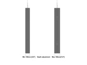 Multibrackets M Pro Series Enclosure 65" Wire Medium B2B Black Signage Display Enclosures Multibrackets