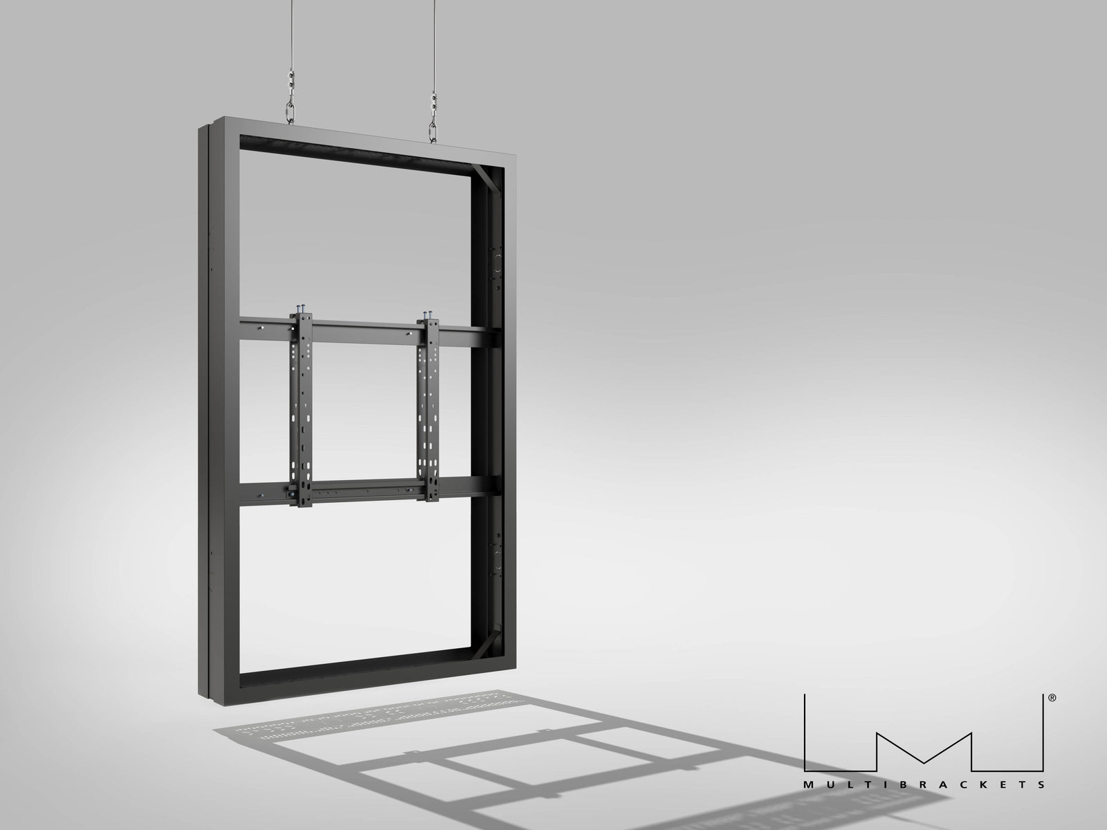 Multibrackets M Pro Series Enclosure 65" Wire Medium B2B Black Signage Display Enclosures Multibrackets