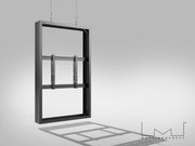 Multibrackets M Pro Series Enclosure 65" Wire Medium B2B Black Signage Display Enclosures Multibrackets