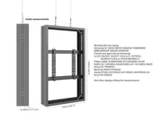 Multibrackets M Pro Series Enclosure 55" Wire Medium B2B Black Signage Display Enclosures Multibrackets