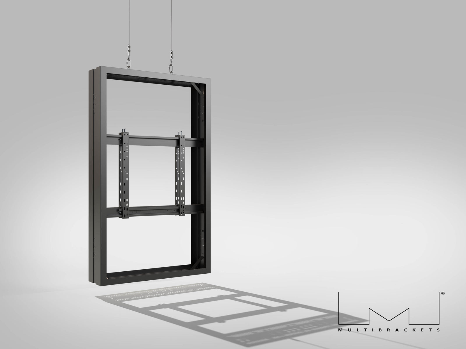 Multibrackets M Pro Series Enclosure 55" Wire Medium B2B Black Signage Display Enclosures Multibrackets