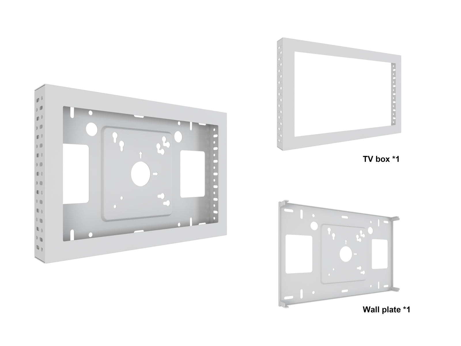 Multibrackets M Pro Series Enclosure QB13R & QB13R-T White Signage Display Enclosures Multibrackets