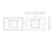 Multibrackets M Pro Series Enclosure QB13R & QB13R-T White Signage Display Enclosures Multibrackets