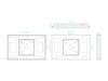 Multibrackets M Pro Series Enclosure QB13R & QB13R-T White Signage Display Enclosures Multibrackets