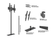 Multibrackets 32" - 65" Landscape / Portrait 1.5m Pole Floor Mount Pro Display Floor Stand Multibrackets
