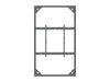 Multibrackets M Pro Series Enclosure 98" Wall Slaim Large Black Signage Display Enclosures Multibrackets