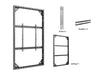 Multibrackets M Pro Series Enclosure 98" Wall Slaim Large Black Signage Display Enclosures Multibrackets