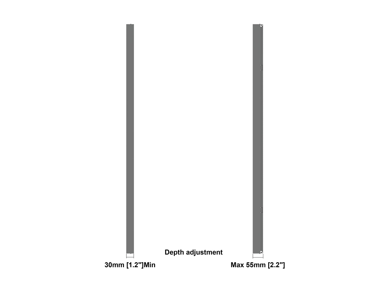 Multibrackets M Pro Series Enclosure 98" Wall Slaim Large Black Signage Display Enclosures Multibrackets