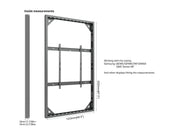 Multibrackets M Pro Series Enclosure 98" Wall Slaim Large Black Signage Display Enclosures Multibrackets