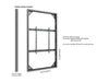 Multibrackets M Pro Series Enclosure 98" Wall Slaim Large Black Signage Display Enclosures Multibrackets