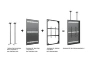 Multibrackets M Pro Series Enclosure 98" Wall Slaim Large Black Signage Display Enclosures Multibrackets