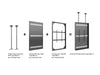 Multibrackets M Pro Series Enclosure 98" Wall Slaim Large Black Signage Display Enclosures Multibrackets
