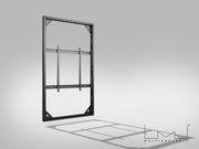 Multibrackets M Pro Series Enclosure 98" Wall Slaim Large Black Signage Display Enclosures Multibrackets