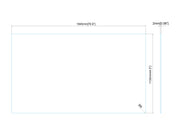 Multibrackets M Pro Series 85" Enclosure - Safety Sheet Polycarbonate Signage Display Enclosures Multibrackets