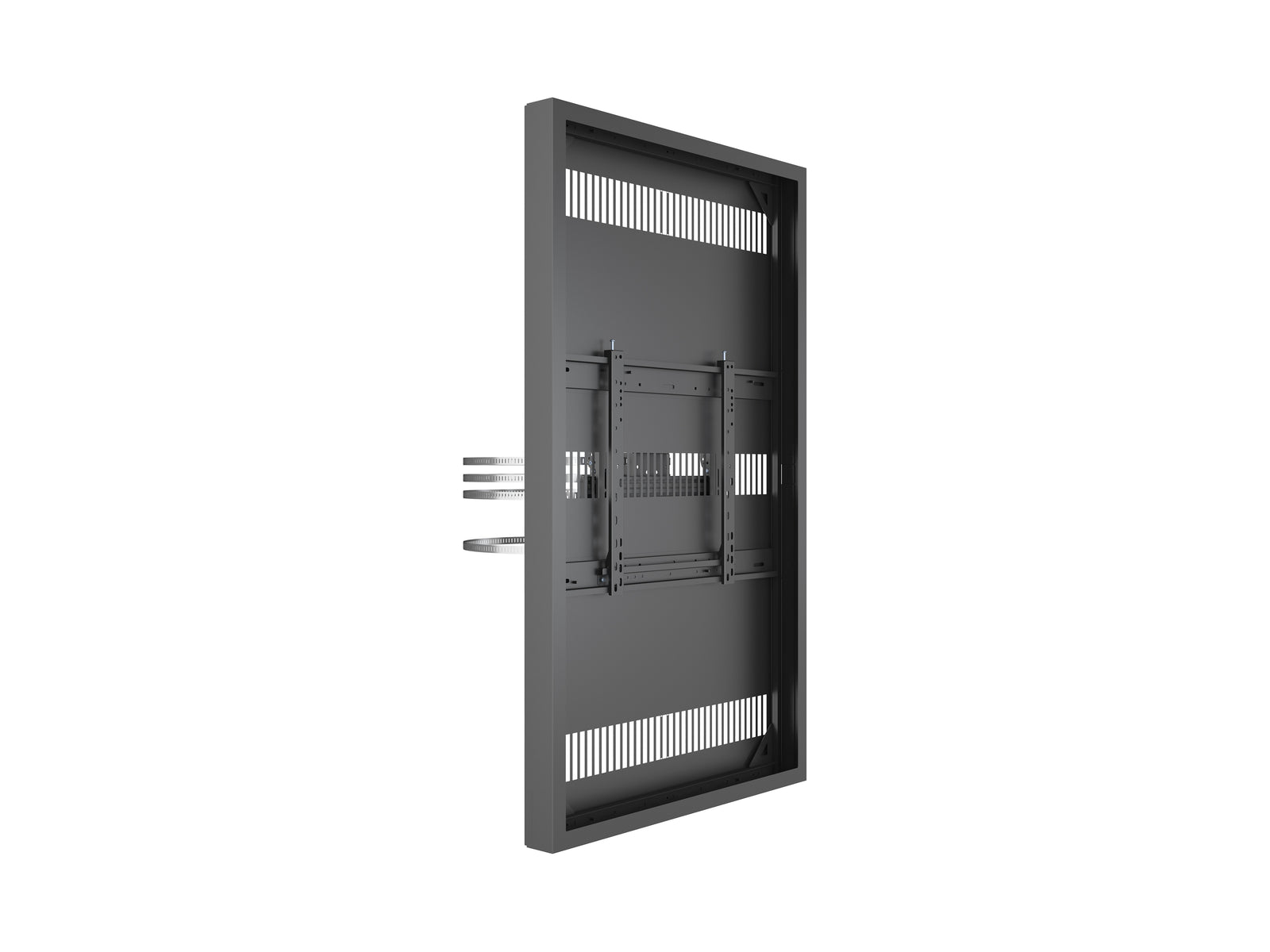 Multibrackets M Pro Series Enclosure 65" Column Large Black Signage Display Enclosures Multibrackets