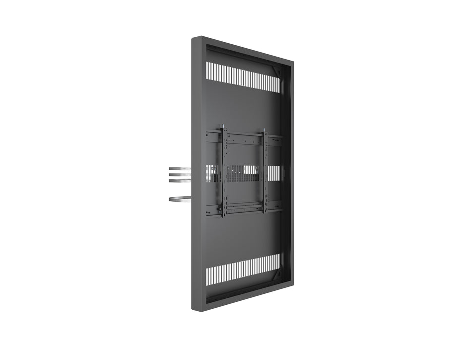 Multibrackets M Pro Series Enclosure 65" Column Large Black Signage Display Enclosures Multibrackets