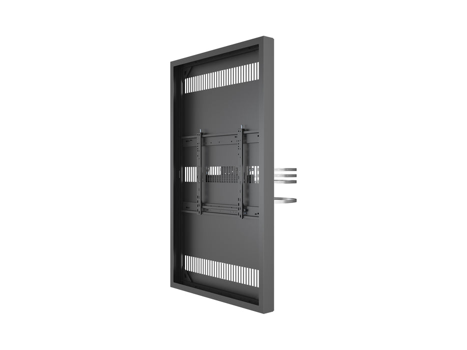 Multibrackets M Pro Series Enclosure 65" Column Large Black Signage Display Enclosures Multibrackets