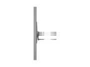 Multibrackets M Pro Series Enclosure 65" Column Large Black Signage Display Enclosures Multibrackets