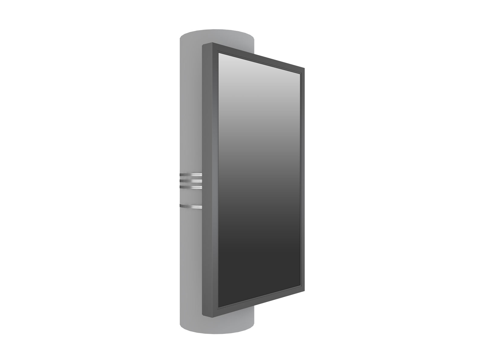 Multibrackets M Pro Series Enclosure 65" Column Large Black Signage Display Enclosures Multibrackets