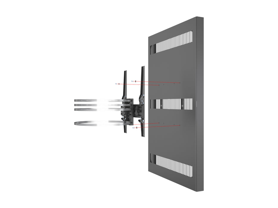 Multibrackets M Pro Series Enclosure 65" Column Large Black Signage Display Enclosures Multibrackets
