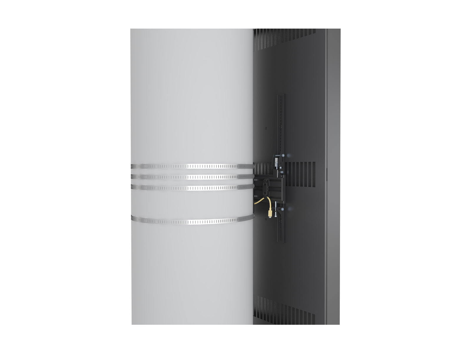 Multibrackets M Pro Series Enclosure 65" Column Large Black Signage Display Enclosures Multibrackets