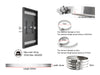 Multibrackets M Pro Series Enclosure 65" Column Large Black Signage Display Enclosures Multibrackets