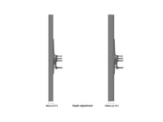 Multibrackets M Pro Series Enclosure 65" Column Large Black Signage Display Enclosures Multibrackets