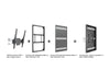 Multibrackets M Pro Series Enclosure 65" Column Large Black Signage Display Enclosures Multibrackets
