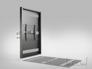 Multibrackets M Pro Series Enclosure 65" Column Large Black Signage Display Enclosures Multibrackets