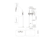 Multibrackets M Single Pole Floorstands Pro - (65"-90") Floor Stand Multibrackets