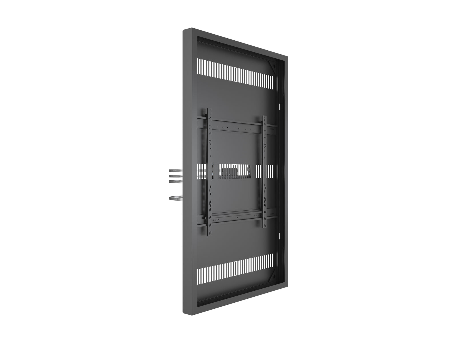 Multibrackets M Pro Series Enclosure 75" Column Large Black Signage Display Enclosures Multibrackets