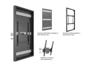 Multibrackets M Pro Series Enclosure 75" Column Large Black Signage Display Enclosures Multibrackets