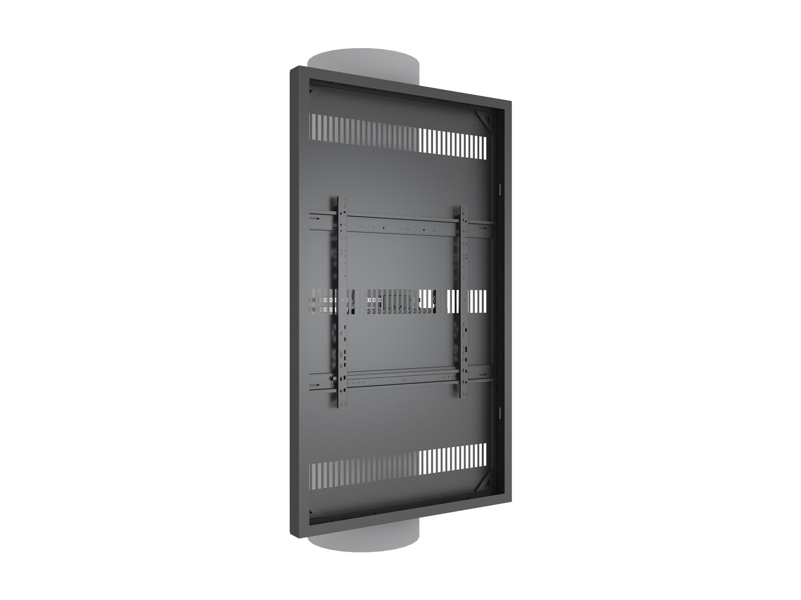 Multibrackets M Pro Series Enclosure 75" Column Large Black Signage Display Enclosures Multibrackets
