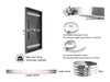 Multibrackets M Pro Series Enclosure 75" Column Large Black Signage Display Enclosures Multibrackets