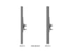 Multibrackets M Pro Series Enclosure 75" Column Large Black Signage Display Enclosures Multibrackets