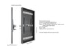 Multibrackets M Pro Series Enclosure 75" Column Large Black Signage Display Enclosures Multibrackets