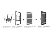 Multibrackets M Pro Series Enclosure 75" Column Large Black Signage Display Enclosures Multibrackets
