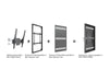Multibrackets M Pro Series Enclosure 75" Column Large Black Signage Display Enclosures Multibrackets