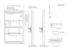 Multibrackets M Pro Series Enclosure 75" Column Large Black Signage Display Enclosures Multibrackets
