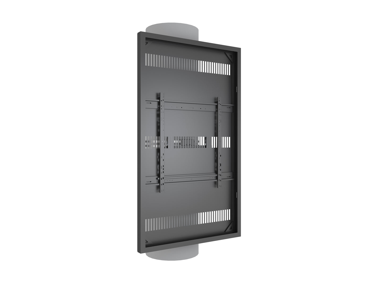 Multibrackets M Pro Series Enclosure 75" Column Slim Large Black Signage Display Enclosures Multibrackets