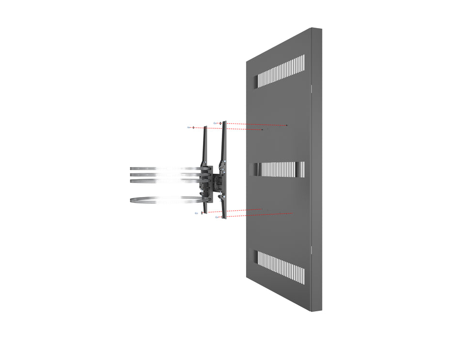 Multibrackets M Pro Series Enclosure 75" Column Slim Large Black Signage Display Enclosures Multibrackets