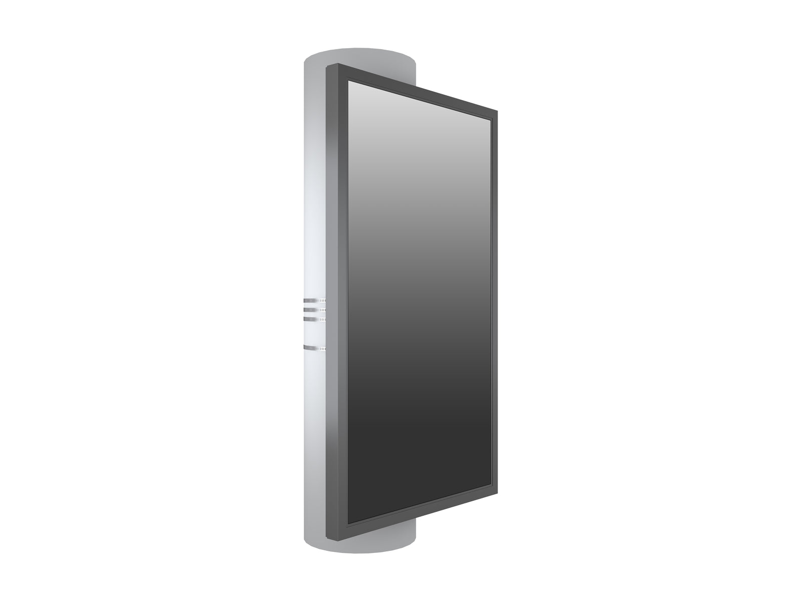 Multibrackets M Pro Series Enclosure 75" Column Slim Large Black Signage Display Enclosures Multibrackets