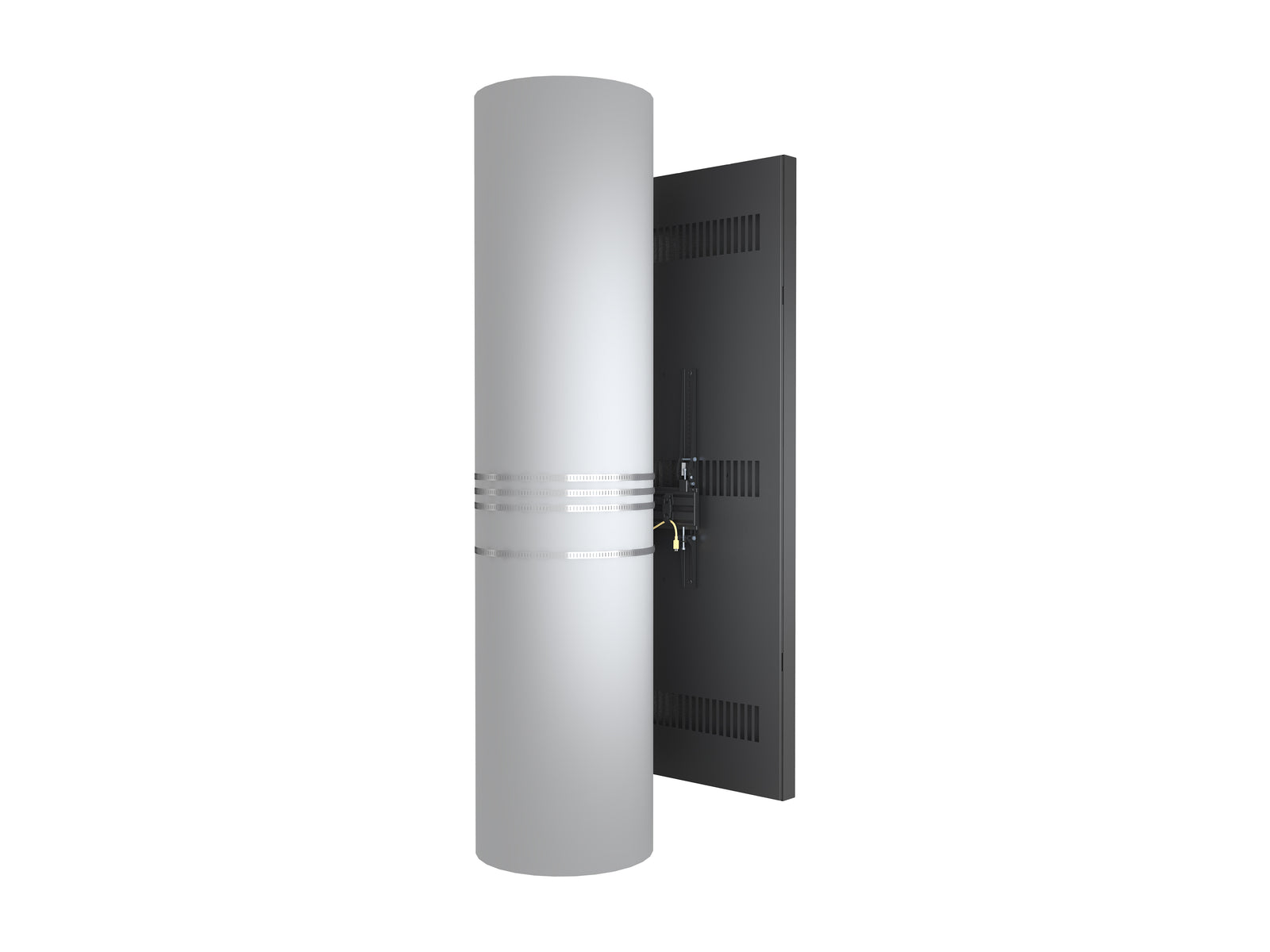 Multibrackets M Pro Series Enclosure 75" Column Slim Large Black Signage Display Enclosures Multibrackets