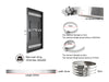Multibrackets M Pro Series Enclosure 75" Column Slim Large Black Signage Display Enclosures Multibrackets