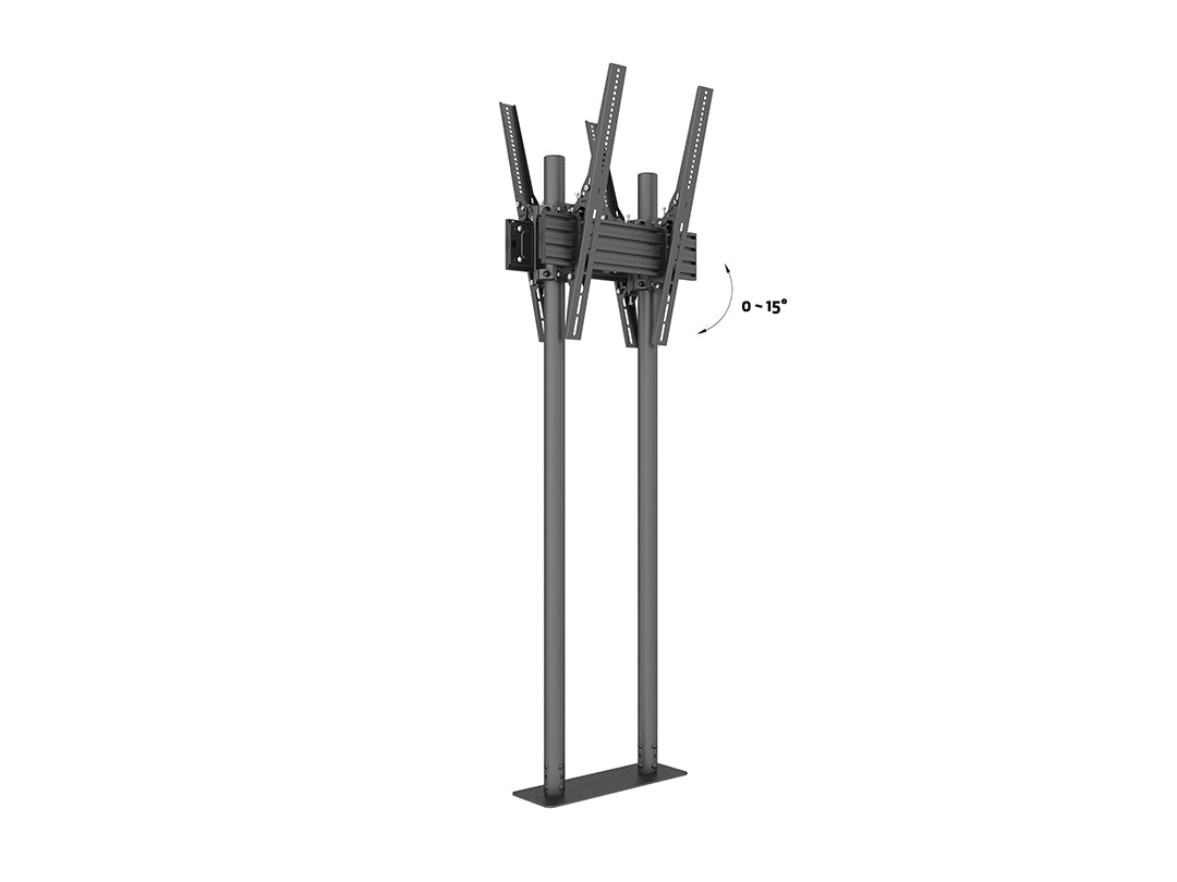 Multibrackets B2B M Dual Pole Floormount Pro - (65"-90") Floor Stand Multibrackets