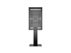 Multibrackets M Pro Series Enclosure 55" Kiosk High Brightness Black Signage Display Enclosures Multibrackets