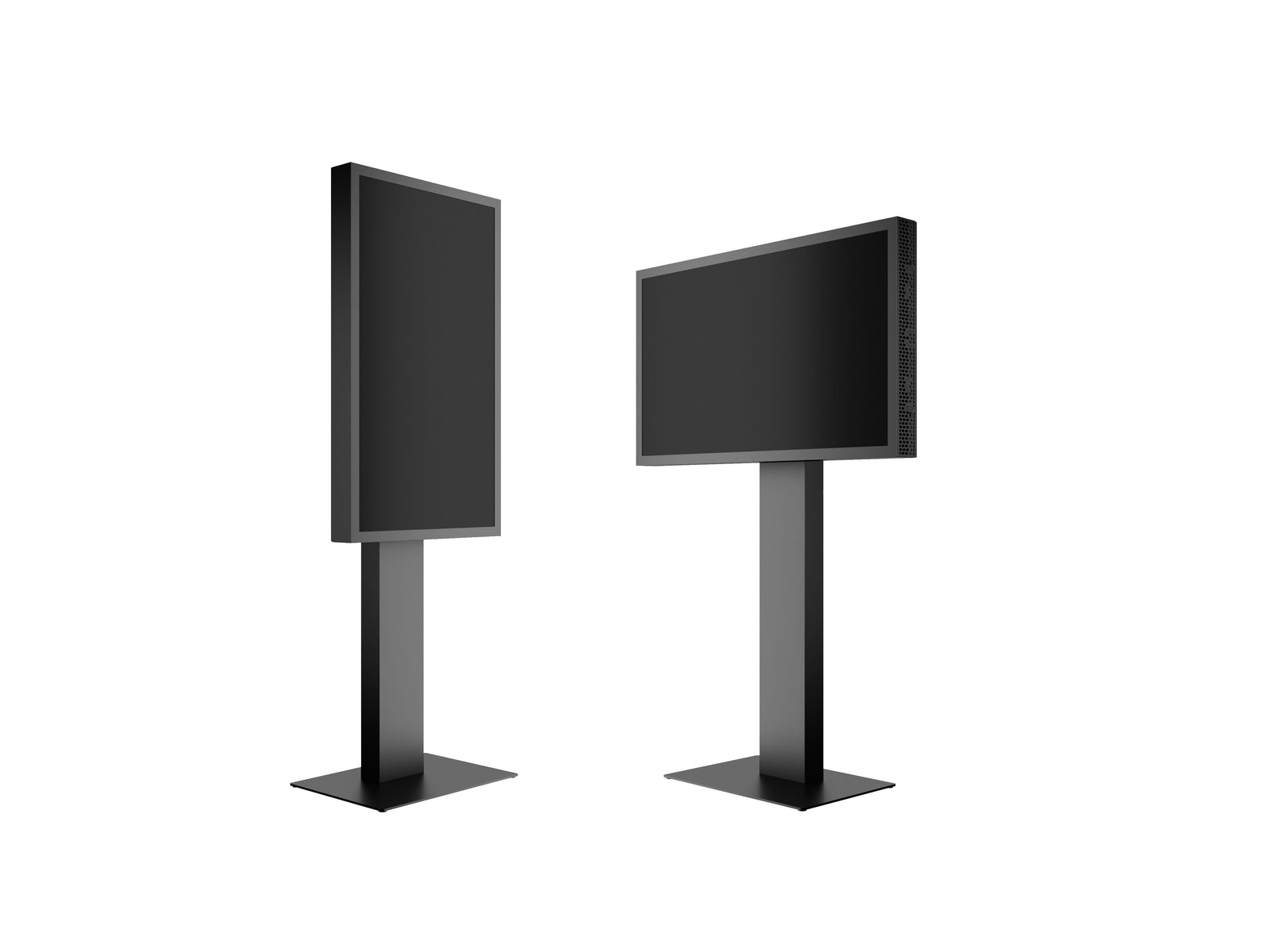 Multibrackets M Pro Series Enclosure 55" Kiosk High Brightness Black Signage Display Enclosures Multibrackets