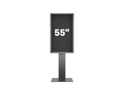 Multibrackets M Pro Series Enclosure 55" Kiosk High Brightness Black Signage Display Enclosures Multibrackets
