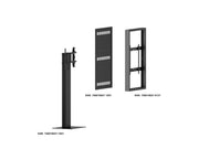Multibrackets M Pro Series Enclosure 55" Kiosk High Brightness Black Signage Display Enclosures Multibrackets
