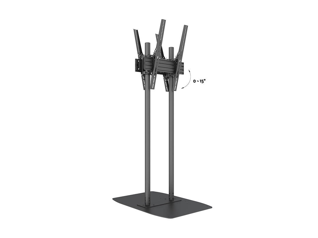 Multibrackets B2B M Dual Pole Floorbase Pro - (65"-90") Floor Stand Multibrackets